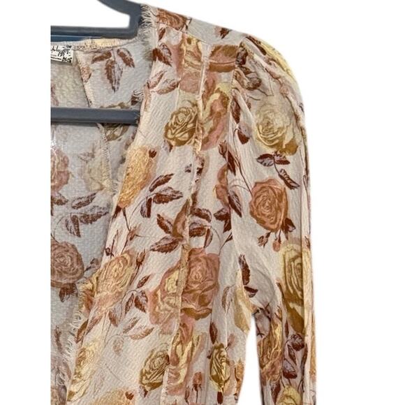 Free People Intimately Free Everything's Rosy Bodysuit Small Boho Feminine - Picture 5 of 9